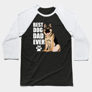 Best Dog Dad Ever German Shepherd Baseball T-Shirt